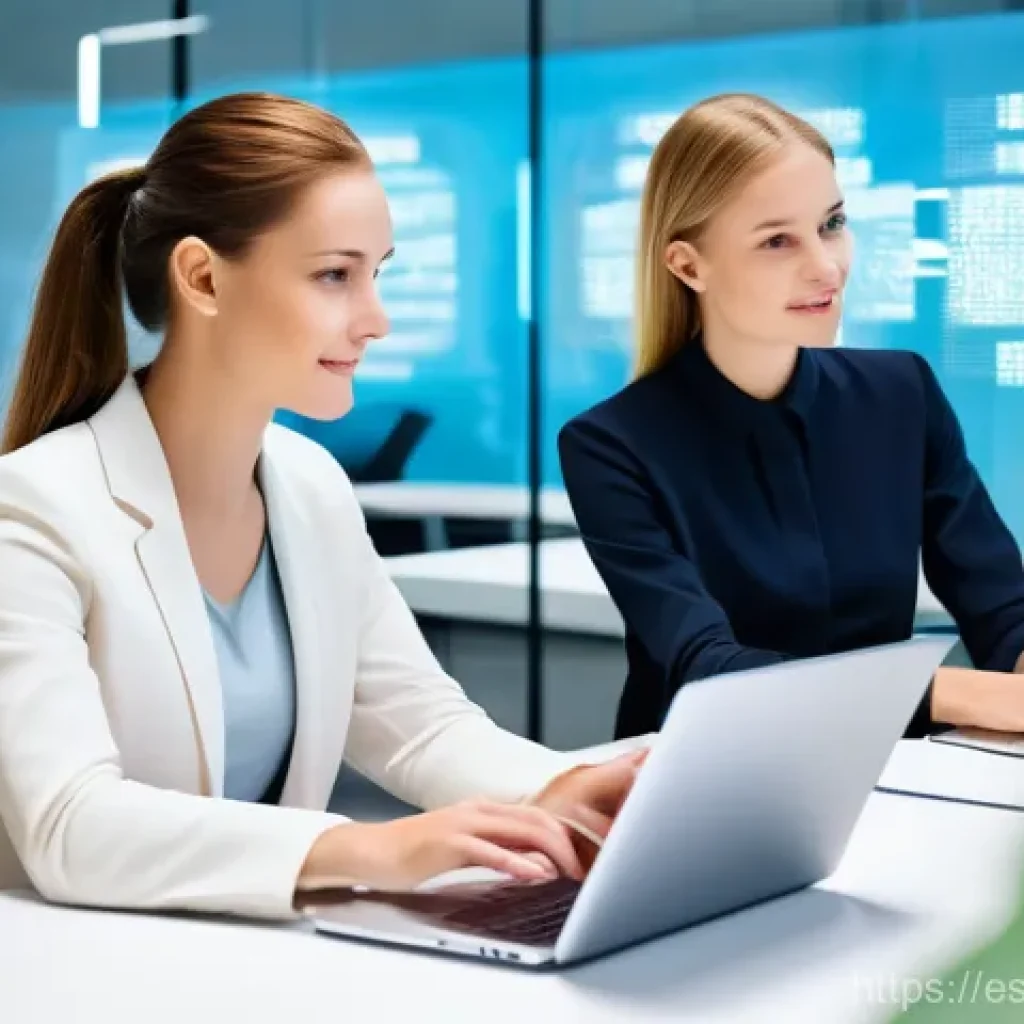 벨라루스에서 사업 시작하기 - **Prompt 1: Futuristic Collaborative Workspace**
    A bright, modern, open-plan office space bathed...