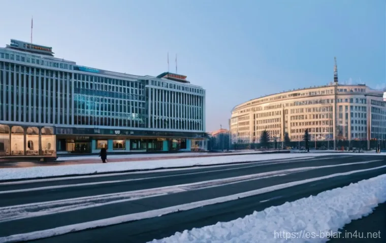 벨라루스 내 정치 시위 역사 - **Prompt 1: The Dawn of Independence and Shifting Tides**
    "A panoramic view of a bustling city s...