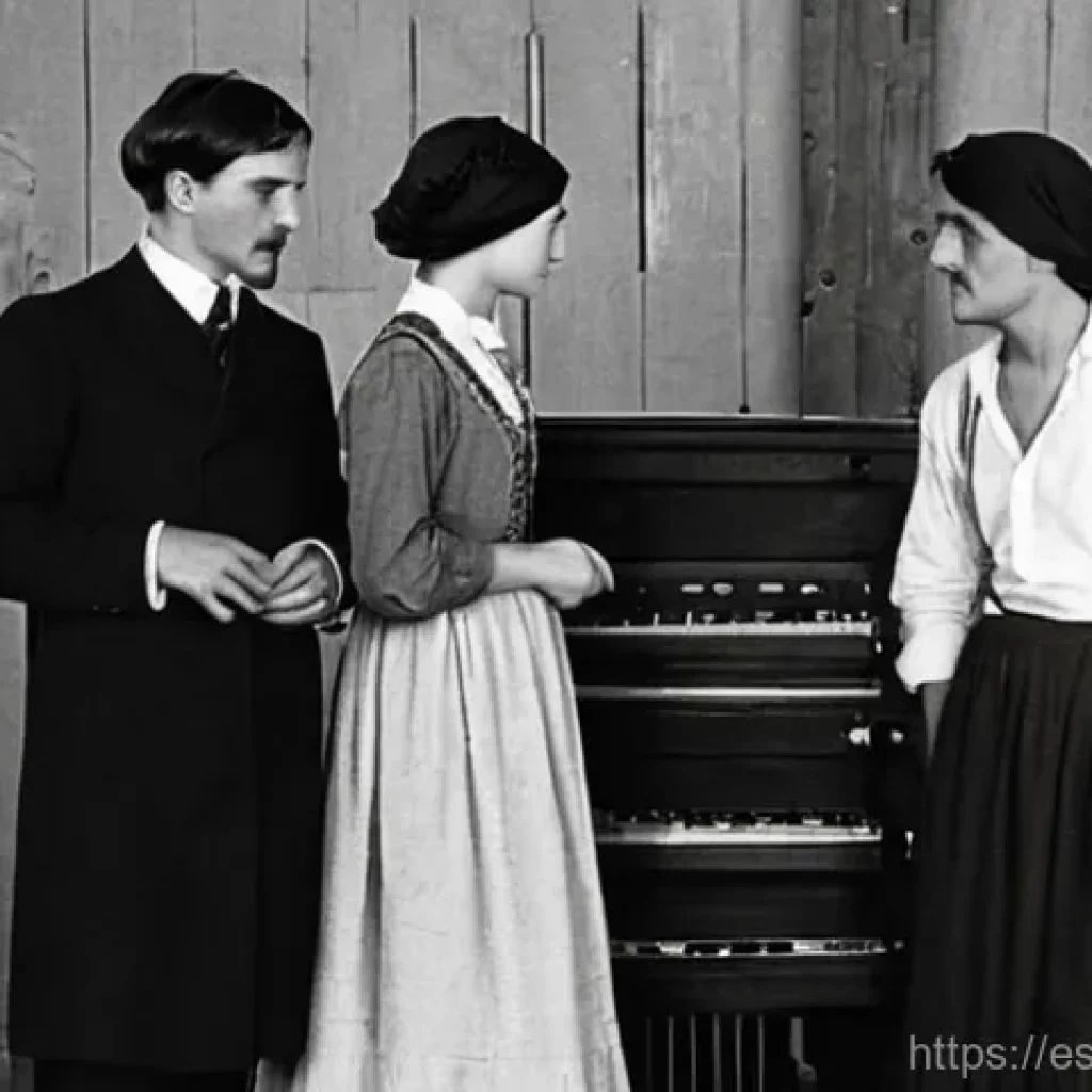 벨라루스 영화 및 드라마 산업 - **Prompt 1: Early Belarusian Filmmaking at Belarusfilm Studio**
    "A vintage-style, sepia-toned ph...